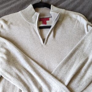 Alfani Men's Heather Gray Zip-Up Sweater